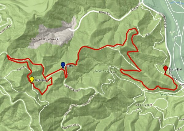 Trek 4 map: Bill Eckert Trail